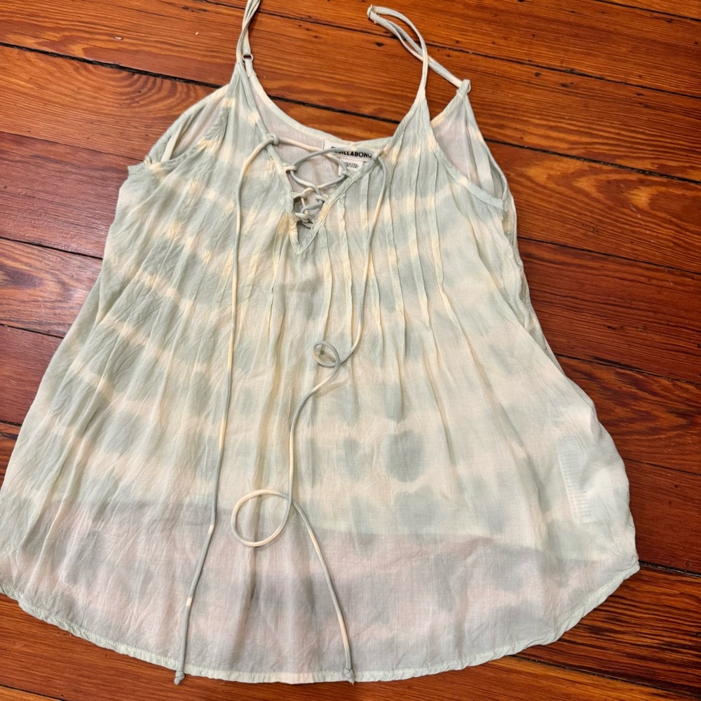 Billabong Cream Tie-Dye Top #festival wear Size S